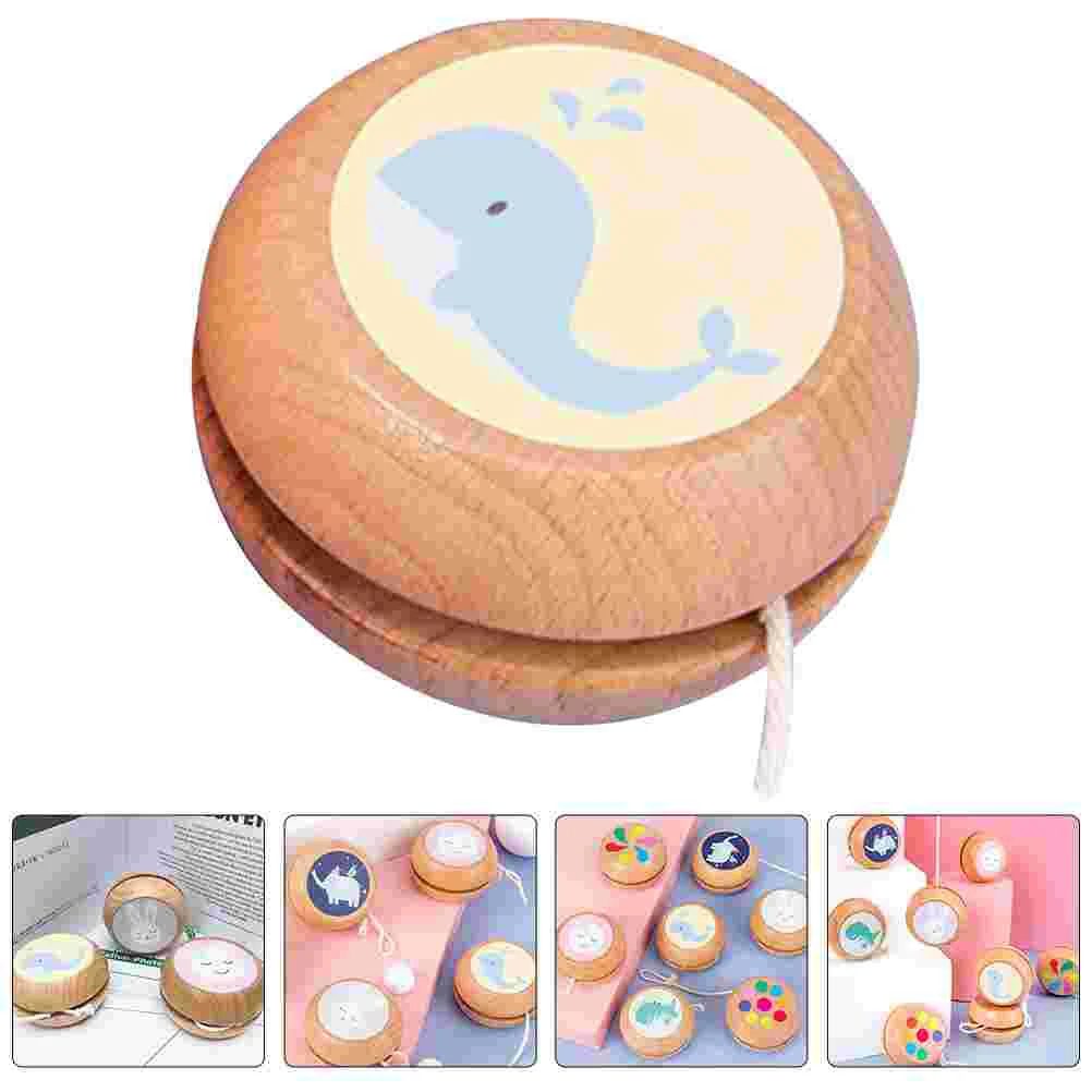 Yo-Yo Kids Toys Toddler Playset Outdoor Animal Interesting Plaything for Toddlers Children’s Finger Wooden Balls