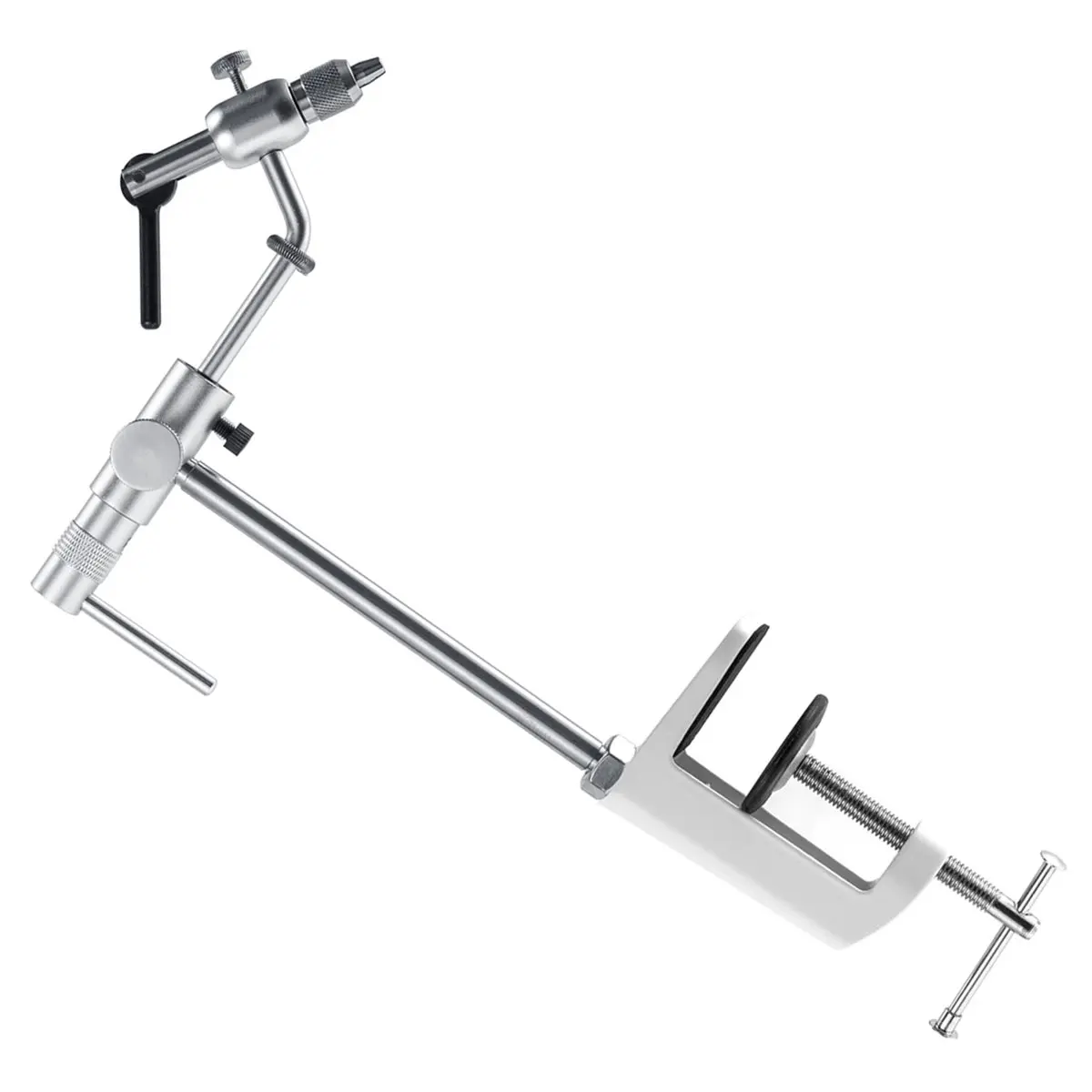 A86G NEW 360° Rotary Fly Tying Vise with Sturdy Base, Premium Aluminum Adjustable Fly Tying Tool Rotary Bench Vise