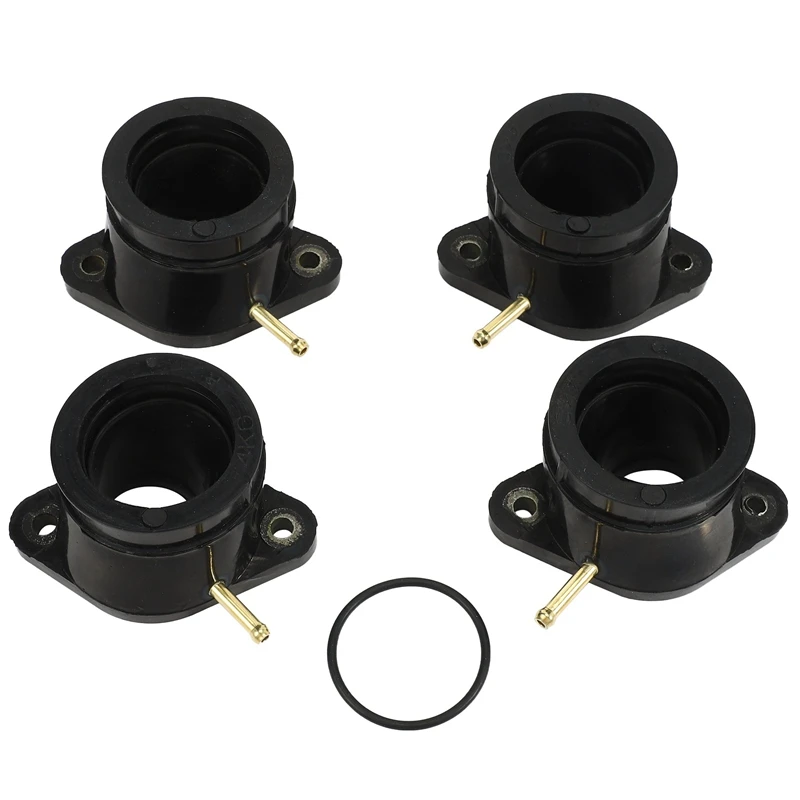 

NEW-4Pcs Motorcycle Carburetor Interface Intake Outlet Manifold For Yamaha XJR1200 94-98 XJR1300 XJR1300SP 98-05 FJR1300