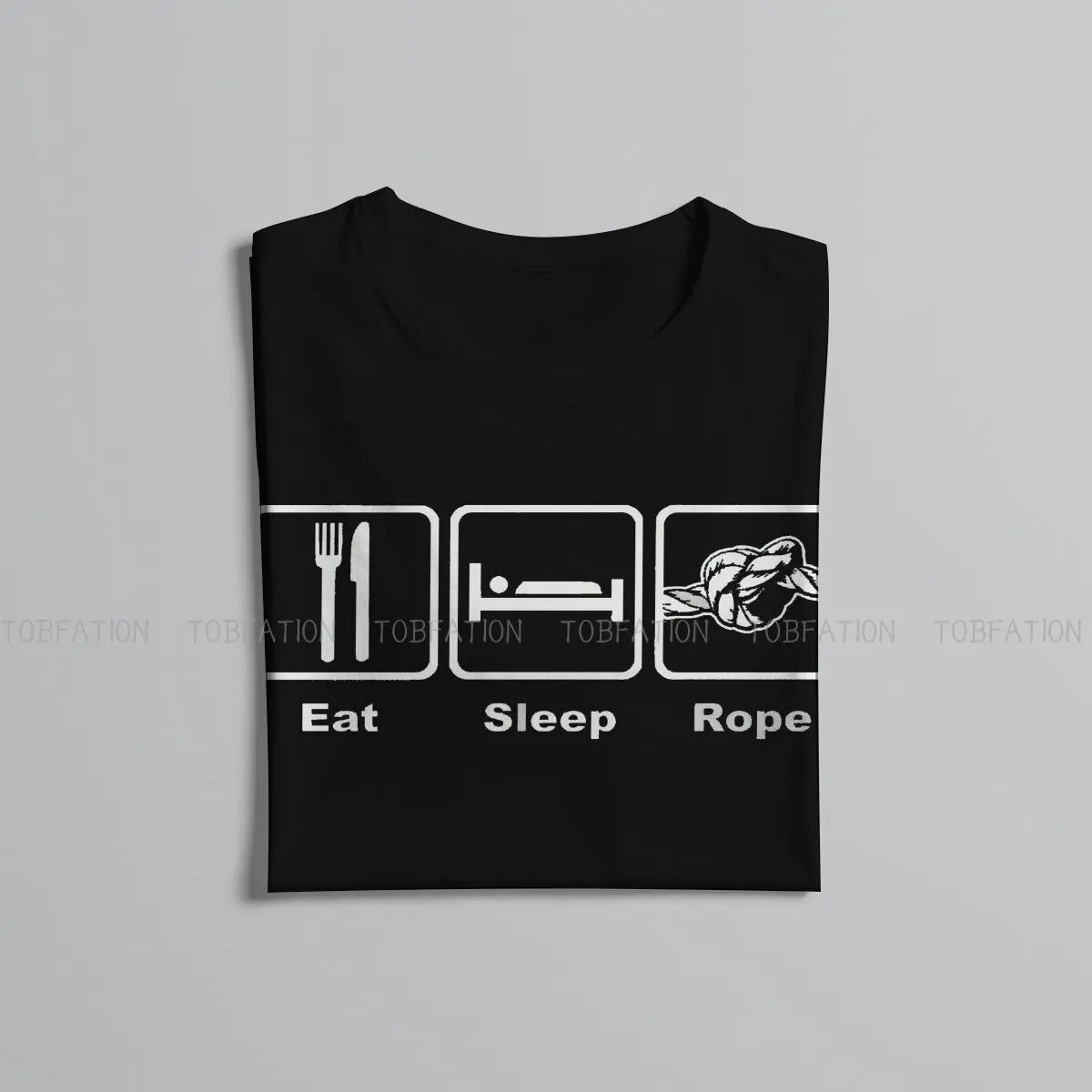 BDSM Bondage Discipline Dominance Submission Sadism Masochism Original TShirts Eat Sleep Rope  Personalize Men\'s T Shirt Funny