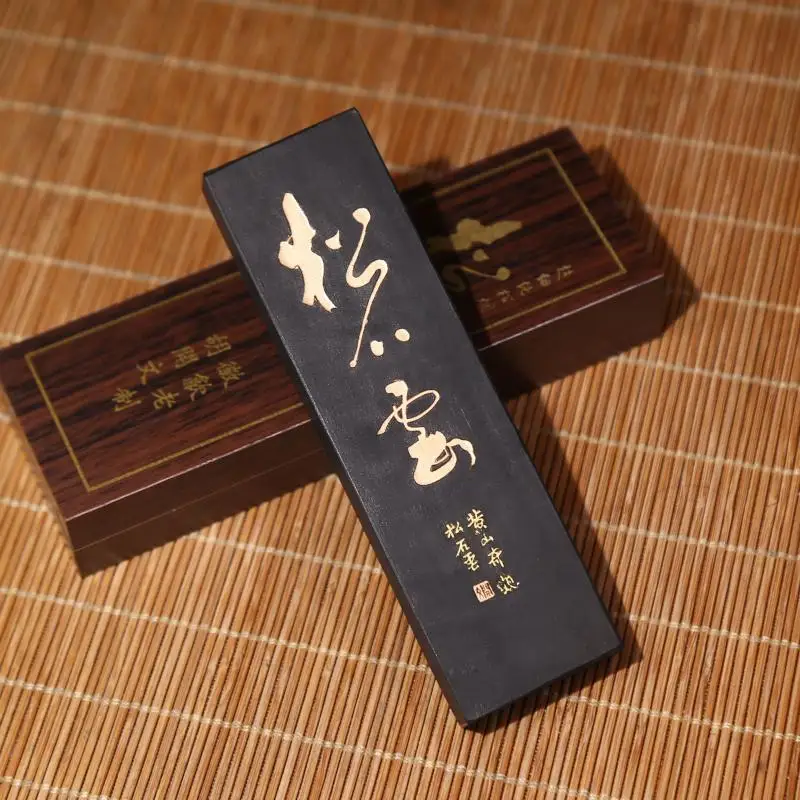 High quality Sumi-e Chinese Traditional Ink Sticks Solid Inks calligraphy Painting Song Yan Pure pine-soot ink Song Shi Yun 55g