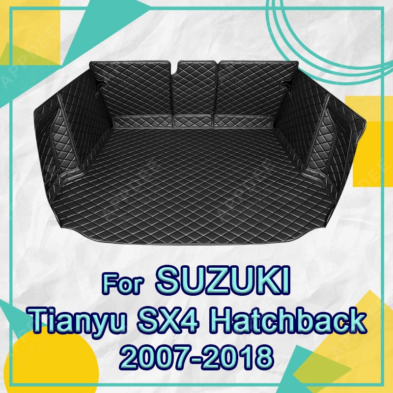 Coverage Trunk Mat For Suzuki SX4 Hatchback 2007-2018 17 16 15 14 13 12 11 10 Car Cover Pad Cargo Interior Protector Accessories