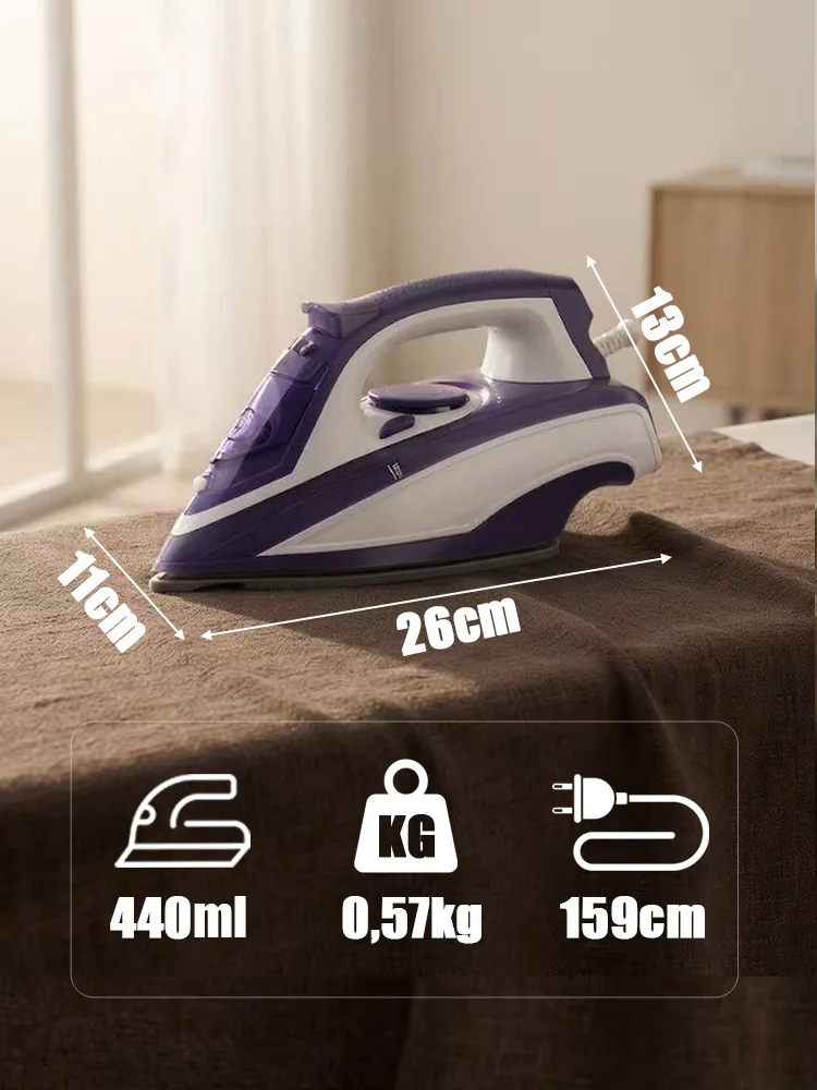 Steam Iron Sonifer SF-9110 2400W 440ml Large Tank Steam Burst Vertical Steam Self Cleaning Clothes Iron for Home