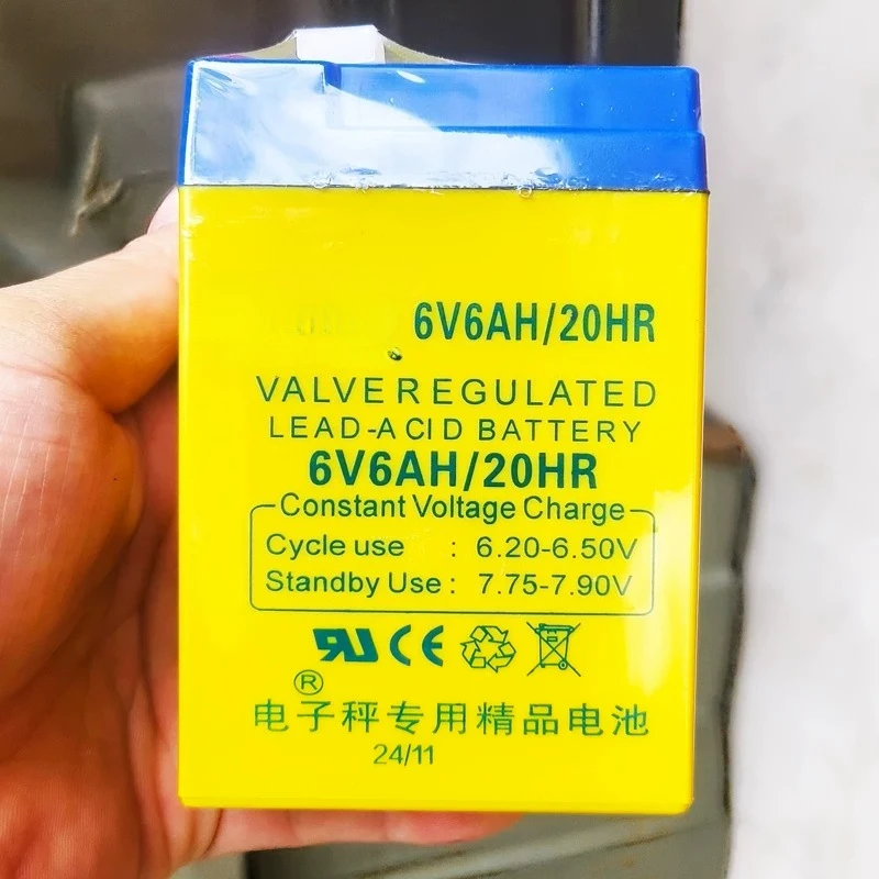 for Shenze 6V6AH battery electronic scale 6v5.5AH maintenance-free lead-acid battery table scale pricing scale battery universal