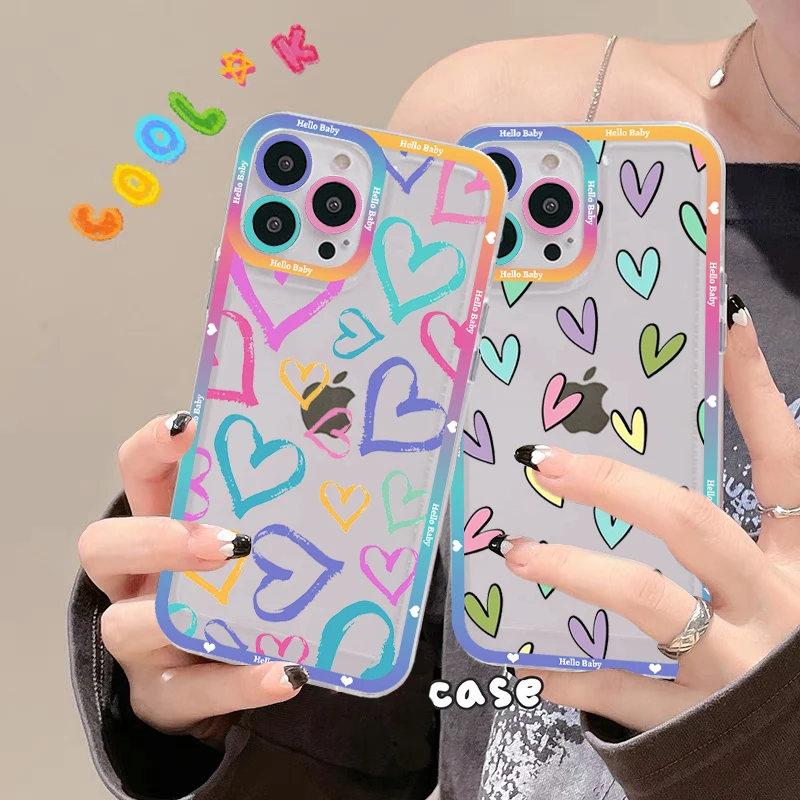 Love Heart Phone Case สำหรับ IPhone 14 13 12 11 Pro Max Mini X Xs XR 6 7 8 Plus SE 2020 คืออะไร? ทำไมถึงต้องเลือก?
