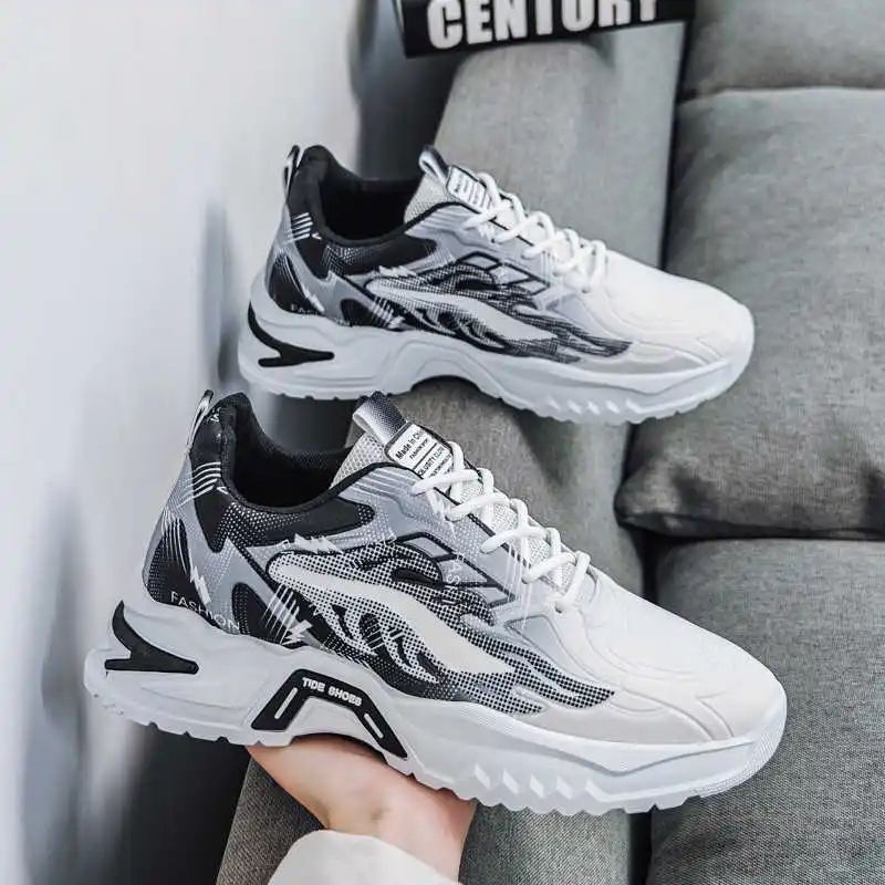 

Open From The Back Lightweight Sneakers White Men Training Cheap Men's Shoes Black Casual Men's Tennis Sports Outings Lofer