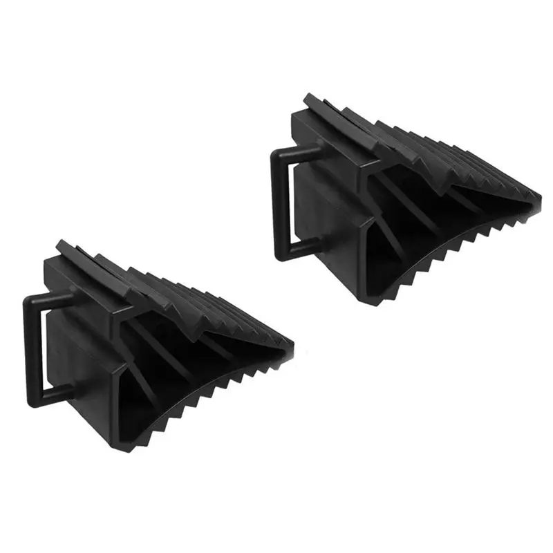 AB56-8 Pcs Antislip Vehicle Car Truck Wheel Tire Chock Stop Block Black