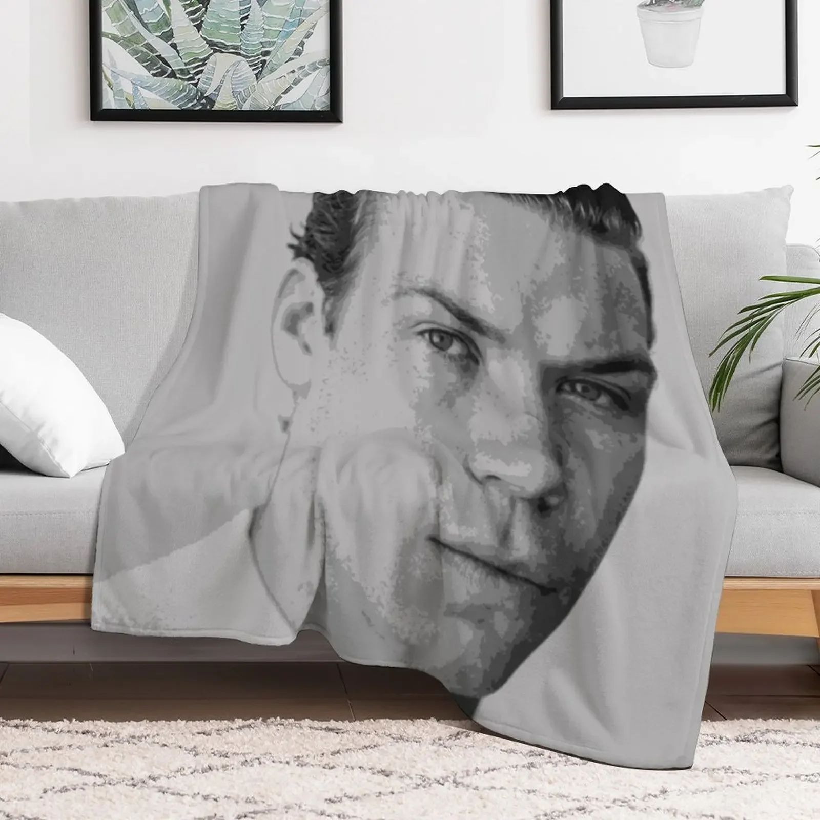 Will Poulter Pop Art Portrait Throw Blanket valentine gift ideas For Baby Soft Plush Plaid Hair Blankets