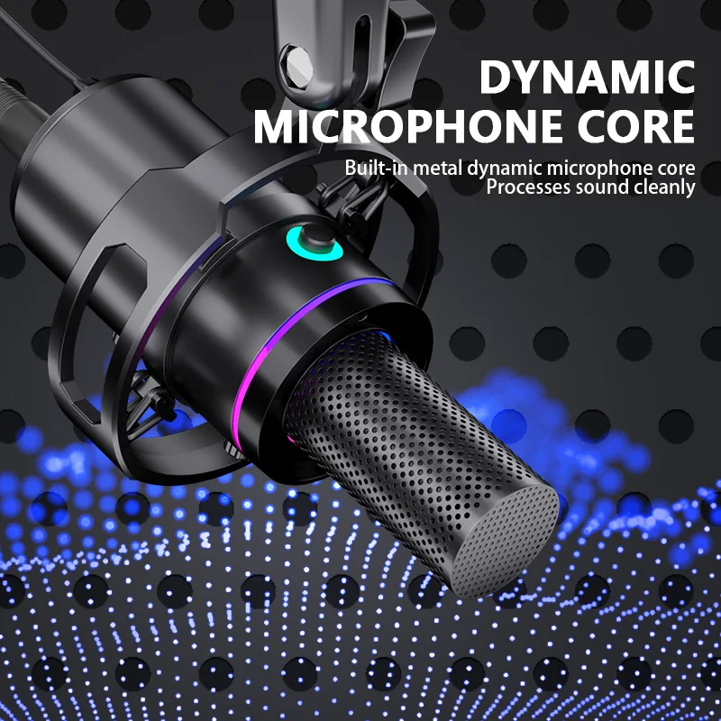 Pop Filter Studio Microphone Professional Recording Microphone Stands Dynamic Studio Microphone With Sound Card
