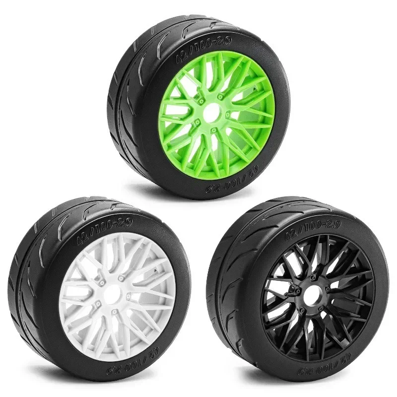 

4pcs 100x42mm 42/100 Tire Tyre 17mm Wheel Hex for Arrma 1/7 Infraction Felony Limitless RC Car Upgrade Parts Accessories