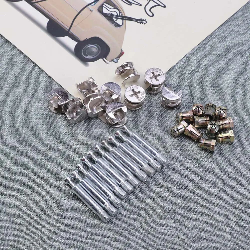 

20 set Stainless Steel Furniture Connectors Fittings High Strength Triple Cabinet Connectors Easy Assemble Disassemble