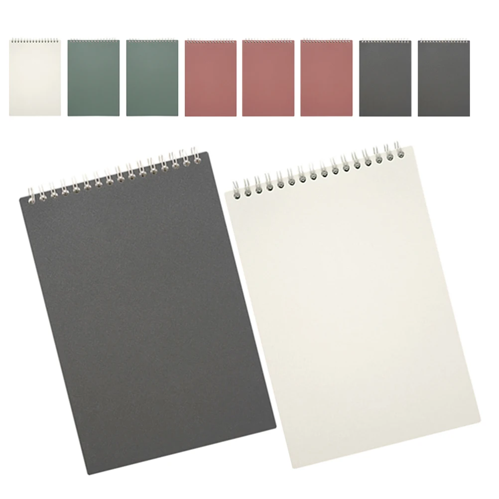 10 Uds A5 cuaderno en espiral páginas forradas minimalista Fliptop portátil escuela Oficina hogar Navidad estudiantes trabajo Bloc de notas
