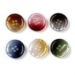 10pcs Gradient Color Resin 4 Holes Buttons Sewing Accessories DIY Clothing Coat Suit Sweater Button 15mm