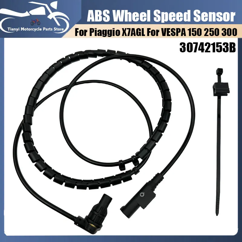 Sensor de Velocidad ABS Delantero/Trasero para Motocicleta Vespa 250 300 Primavera 150, para Aprilia SR250 SR300 30742153B, Reemplazo del Sensor de Rueda