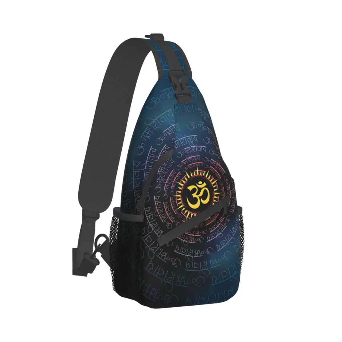 

Om Namah Shivaya Crossbody Chest Bags Pockets Travel Pack Messenger Sports Teens Shoulder Bag Unisex