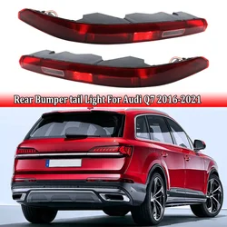 Car Rear Bumper LED Light Turn Signal Stop Brake Light US Version Tail Lamp 5 Bulbs For Audi Q7 2016-2021 4M0945096A,M0945095A