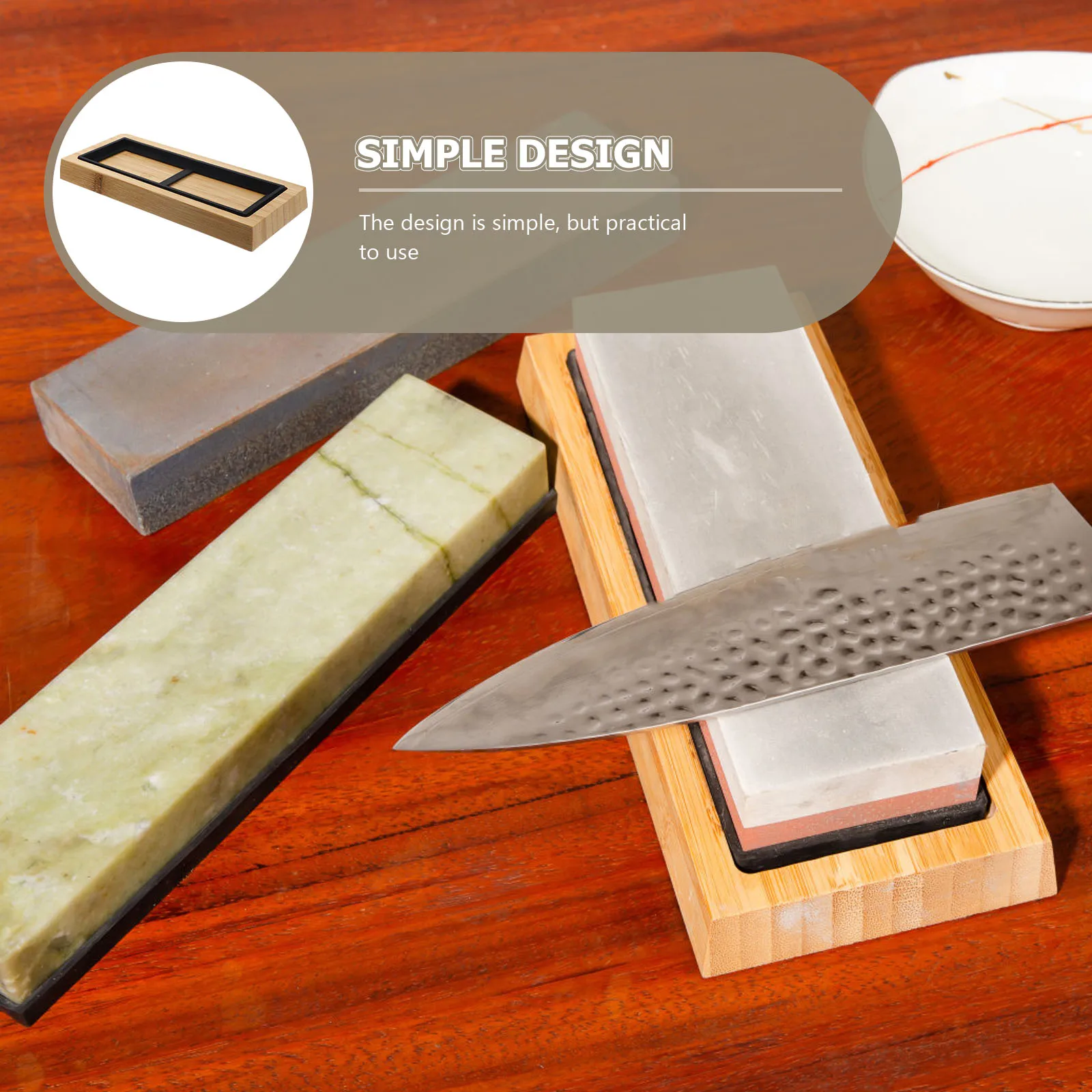 

Whetstone Base 180x60x30mm Silica Gel Anti Slip Knife Sharpening Tool Home Use Practical Gift Housewives Durability Kitchen Bar