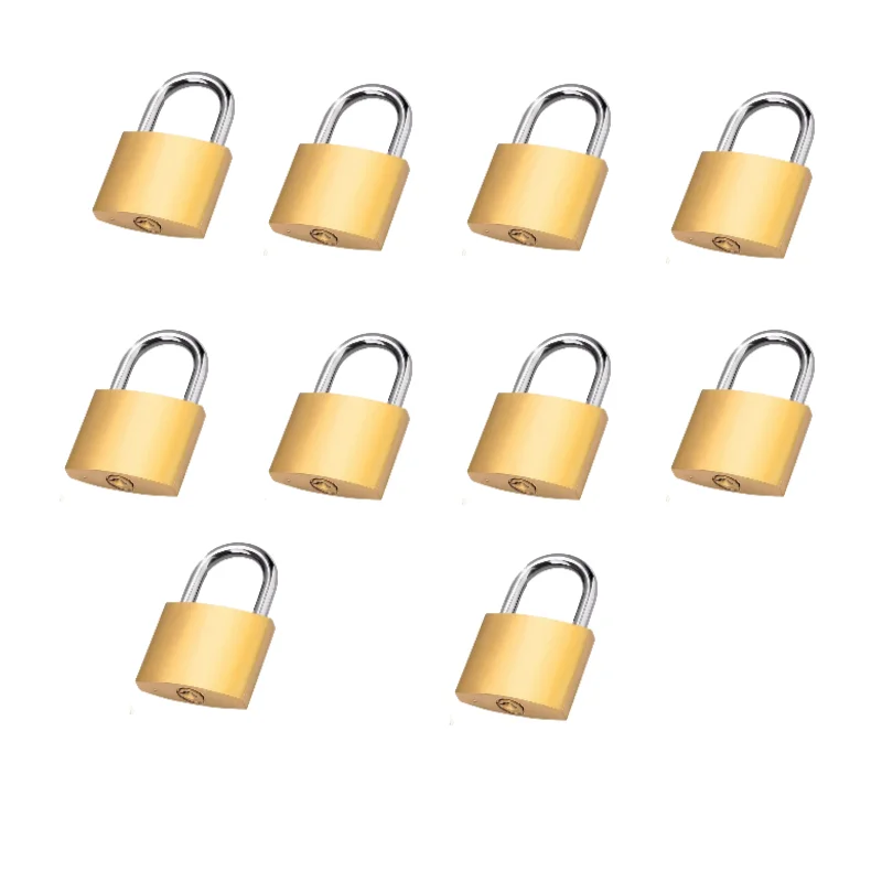 10Pcs 32mm Padlocks Open By Same Keys