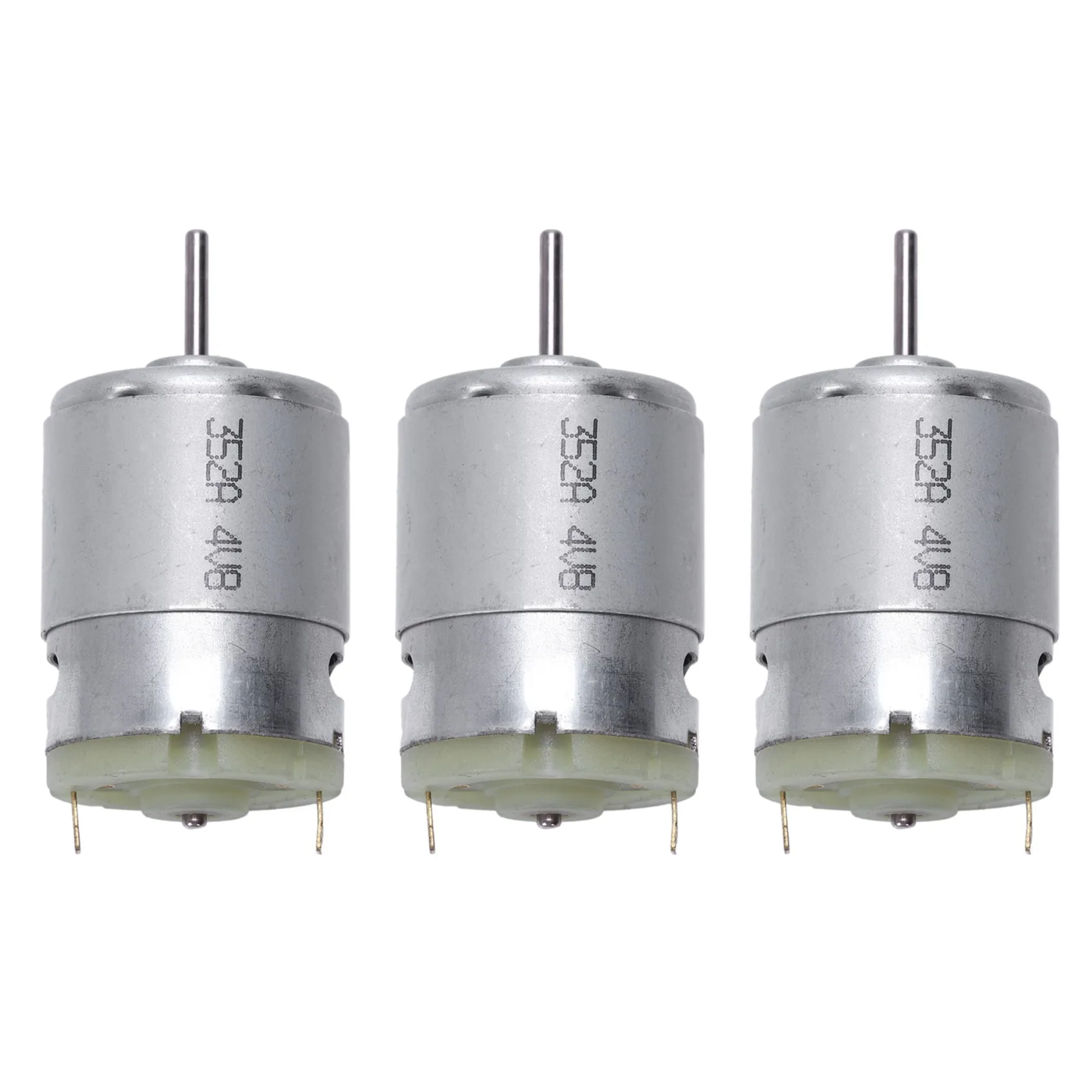 3X RS380 DC 1,5-18V 30000RPM Mini Motor 38X28mm para juguetes modelo RC DIY, Silver-TCE