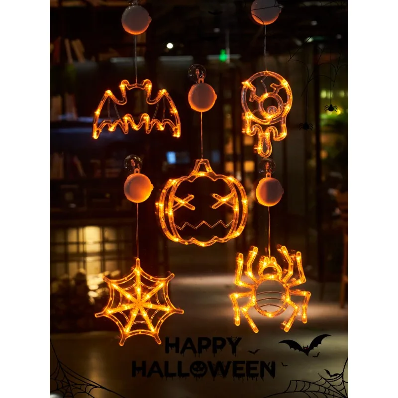 Halloween Pumpkin Lantern Night Ornament, Luminous Hanging Decoration, Bar & Shop Scene Prop, Creative Atmosphere Dress Up