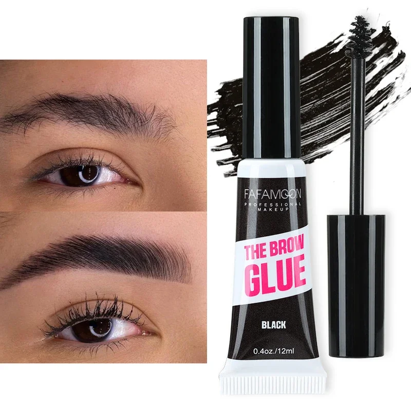 Natural Liquid Dyeing Eyebrow Gel Cream Eyebrow Tattoo Pen Tint Long Lasting Waterproof Black Brown Mascara Tint Makeup Cosmetic