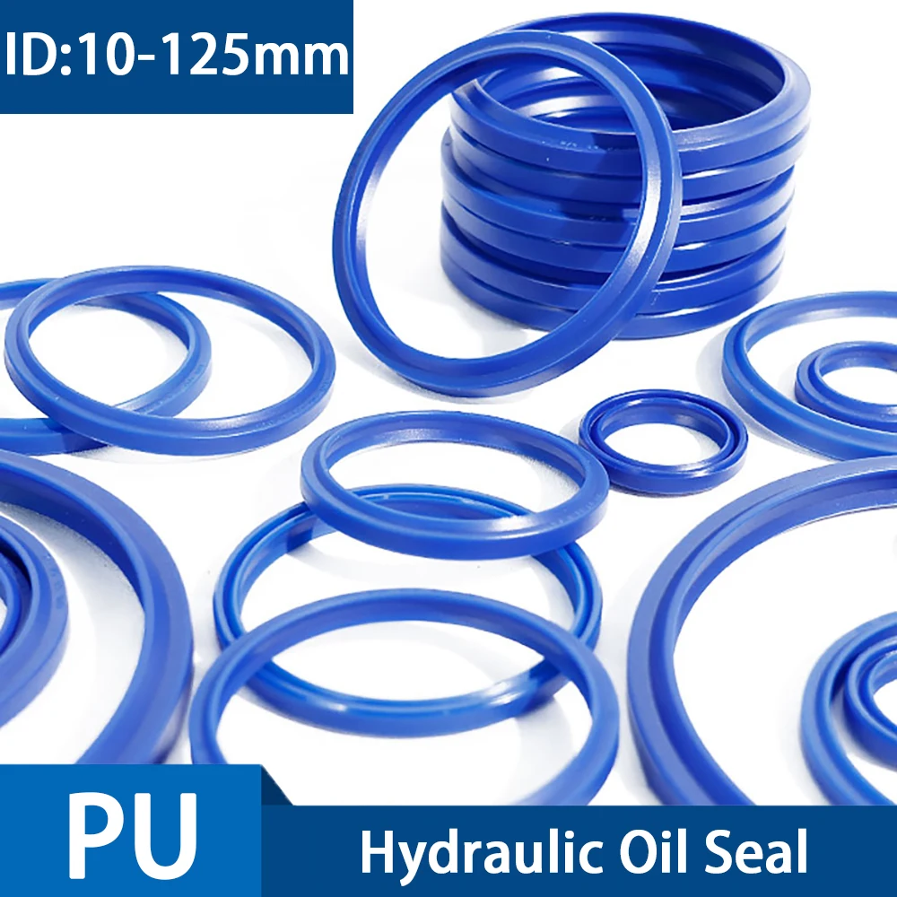 

DHS Type Hydraulic Cylinder Dust Seal Oil Seal Sealing Ring For Piston ID 10/11.2/12/12.5/14/16/18-125mm PU Dust Ring Oil Seal