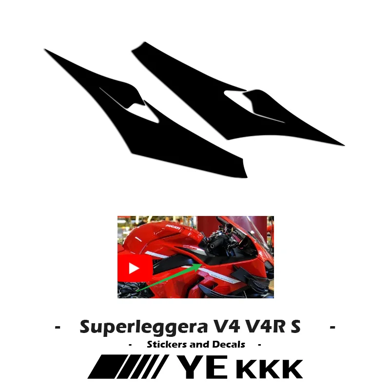 Carcasa de carenado para coche DUCATI PANIGALE V4 V4S V4R Superleggera V4, pegatina delantera y trasera, carcasas izquierda y derecha, todos los logotipos