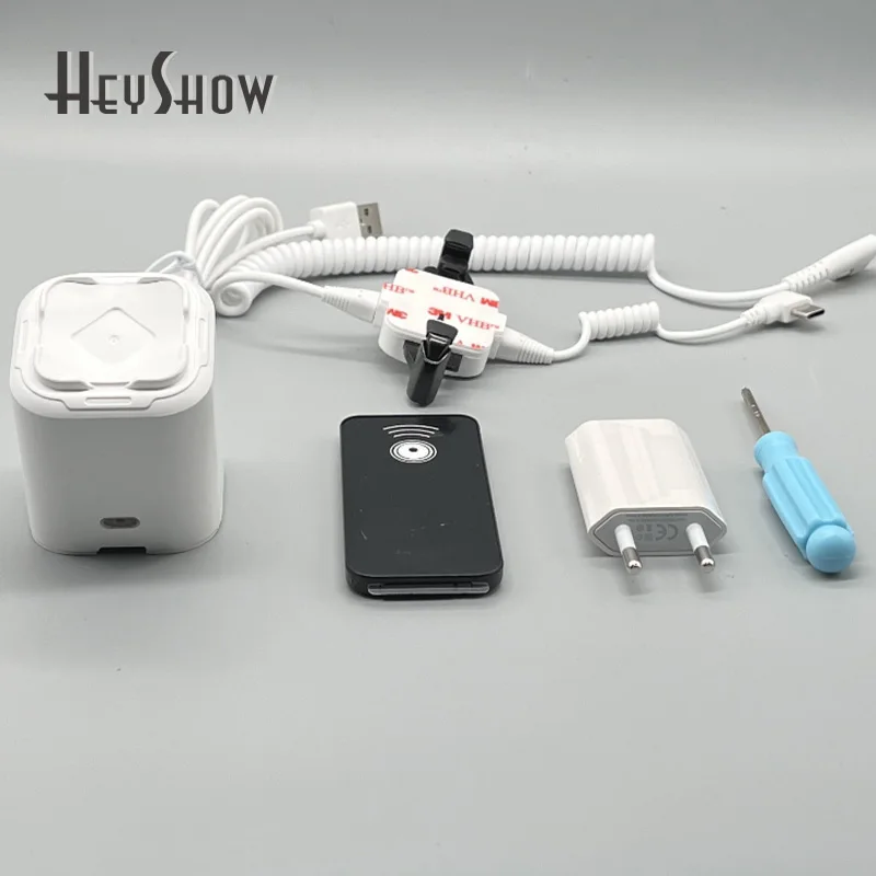 6PCS Mobile Phone Security Anti-Theft Alarm Stand For iPhone Cellphone Burglar Alarm Charging Stand With Claw