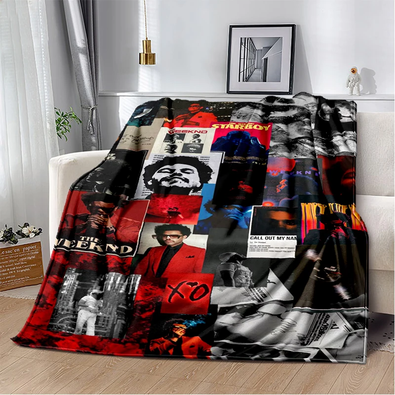 3D The Weeknd X.O R&B Singer Blanket,Soft Throw Blanket for Home Bedroom Bed Sofa Picnic Travel Office Cover Blanket Gift Kids