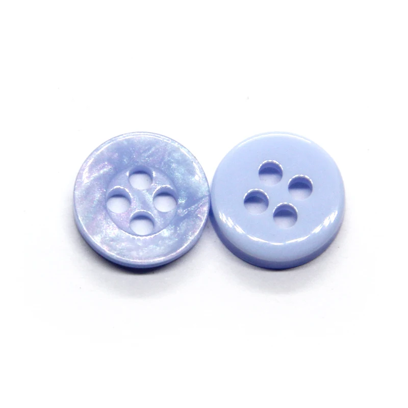 9/10/11mm Pearl Resin Shirt Buttons For Clothing Femal Kids Decorative 4 Holes Green Handmade DIY Accessories 30pcs Wholesale