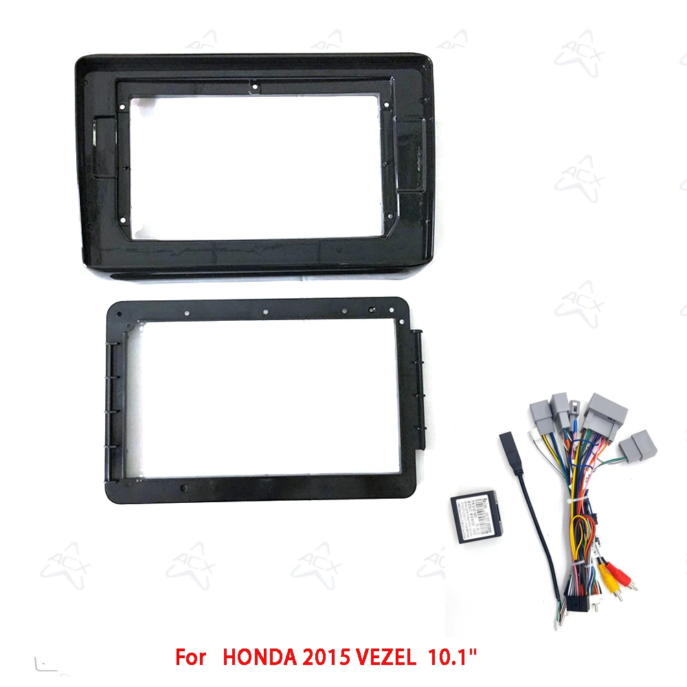 10.1 Inch Car Radio Fascias For Honda VEZEL 2015-2020 Android Stereo Frame Panel With Cable Canbus Decoding