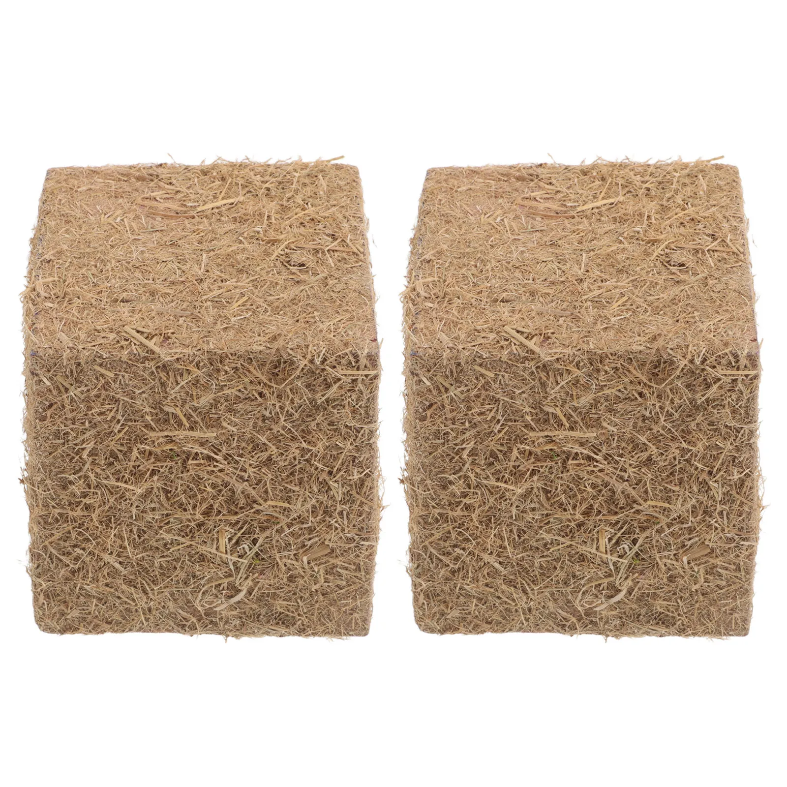 2Pcs For Mini Garden Fall Decor Realistic Hay Inch Faux Straw Miniature Scene Making Diorama Supplies