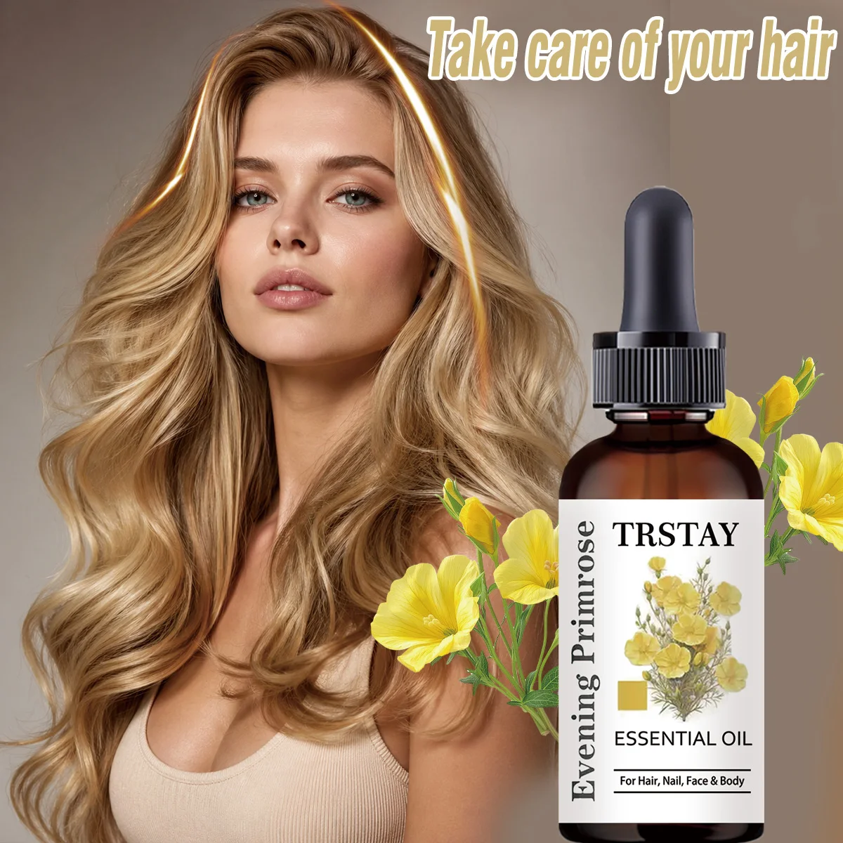 TRSTAY Hair Oil: Plant-based nourishing and gentle formula for smooth and manageable hair. Daily hair care oil