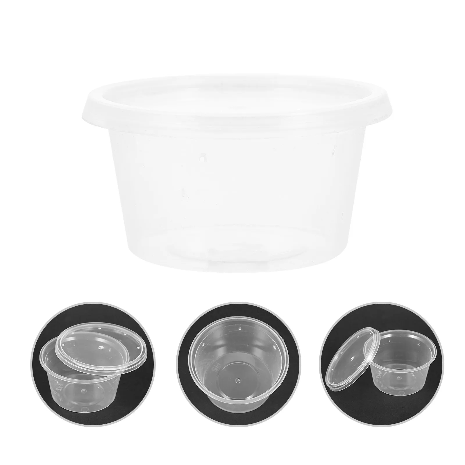 10Pcs Clear Reptile Feeding Box Transparent Breeding Container for Jumping Spiders Beetles Praying Mantis Geckos