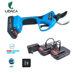 Batterie Lidaca-8605 Sécateur 40mm Progressif Sans Fil Efficace ciseaux Bonsaï Électrique Branches D'arbre outils de jardin