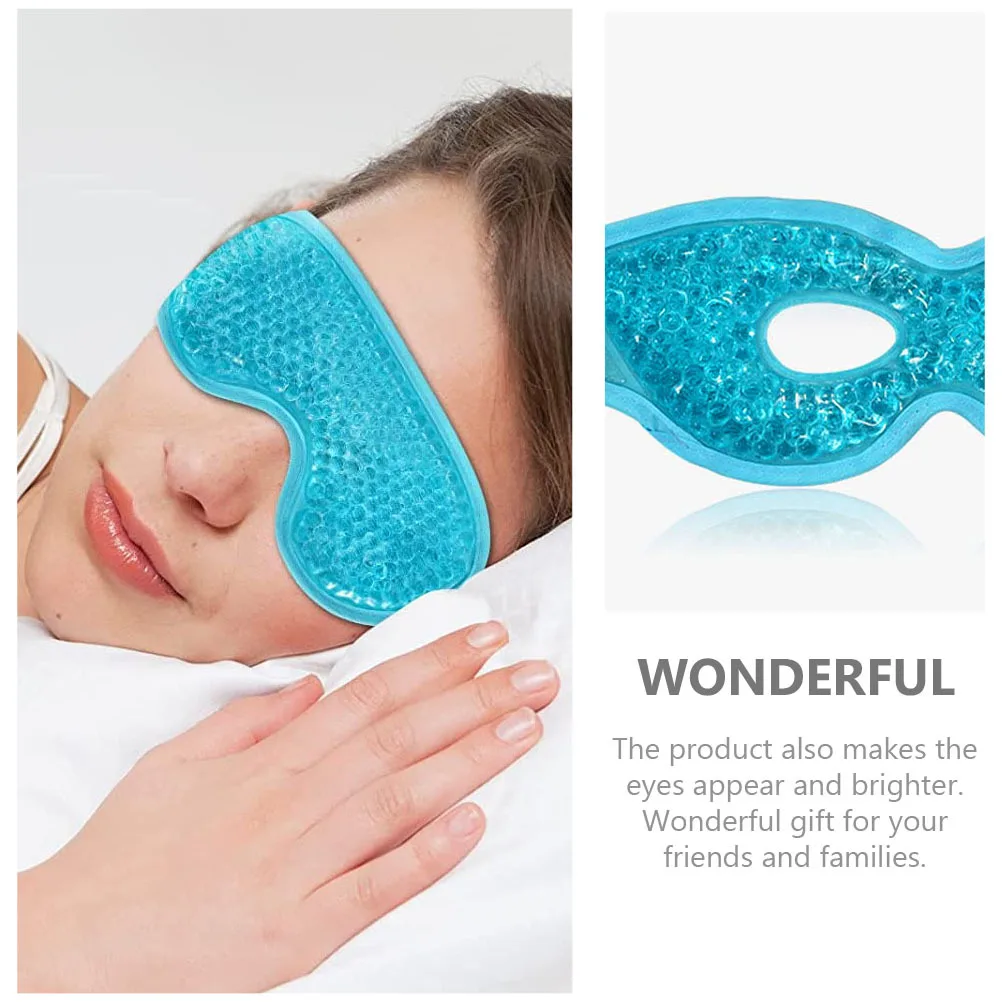 

2 шт. охлаждающие маски для глаз для отечности, темные круги, мешки для глаз, облегчение усталости, многоразовые охлаждающие подушечки, летние пакеты со льдом