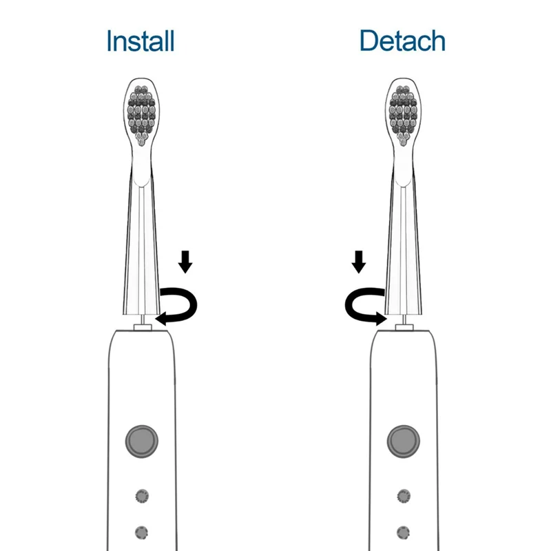 

AA20-10PCS Toothbrush Replacement Head Toothbrush Head For Fairywill FW-507/508/551/917/959,FW-D1/FW-D3/FW-D7/FW-D8