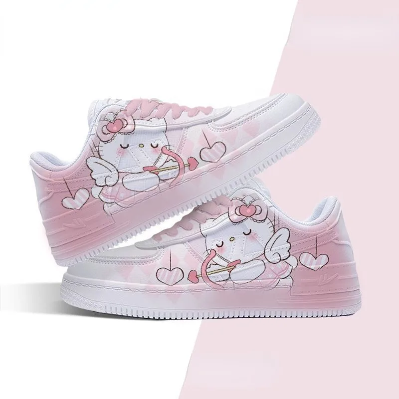 

New Sanrio animation peripherals Hello Kitty Kuromi My melody Cinnamoroll Pompom Purin sneakers cute Japanese casual shoes gift