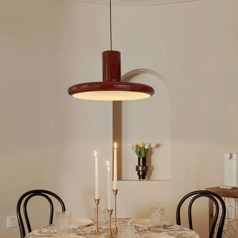 UFO Minimalist Modern Restaurant Pendant Lamp Antique Bar Counter Table Lamp Bauhaus Retro Designer Dining Room Lighting Fixture