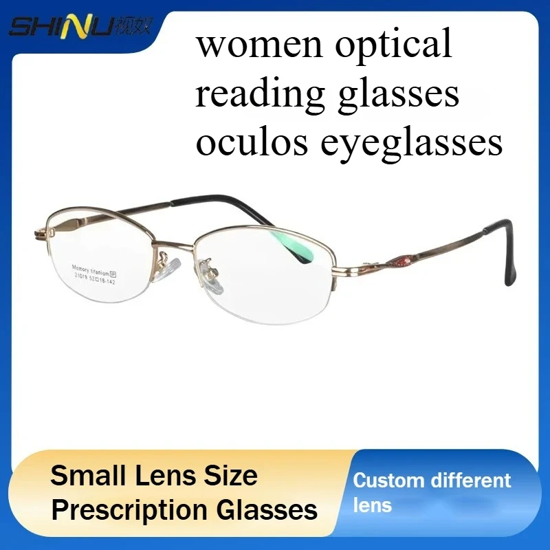 

Women Optical Reading Glasses Oculos Eyeglasses Small Lens Size Prescription Glasses Single Vision Custom Buyer Prescription