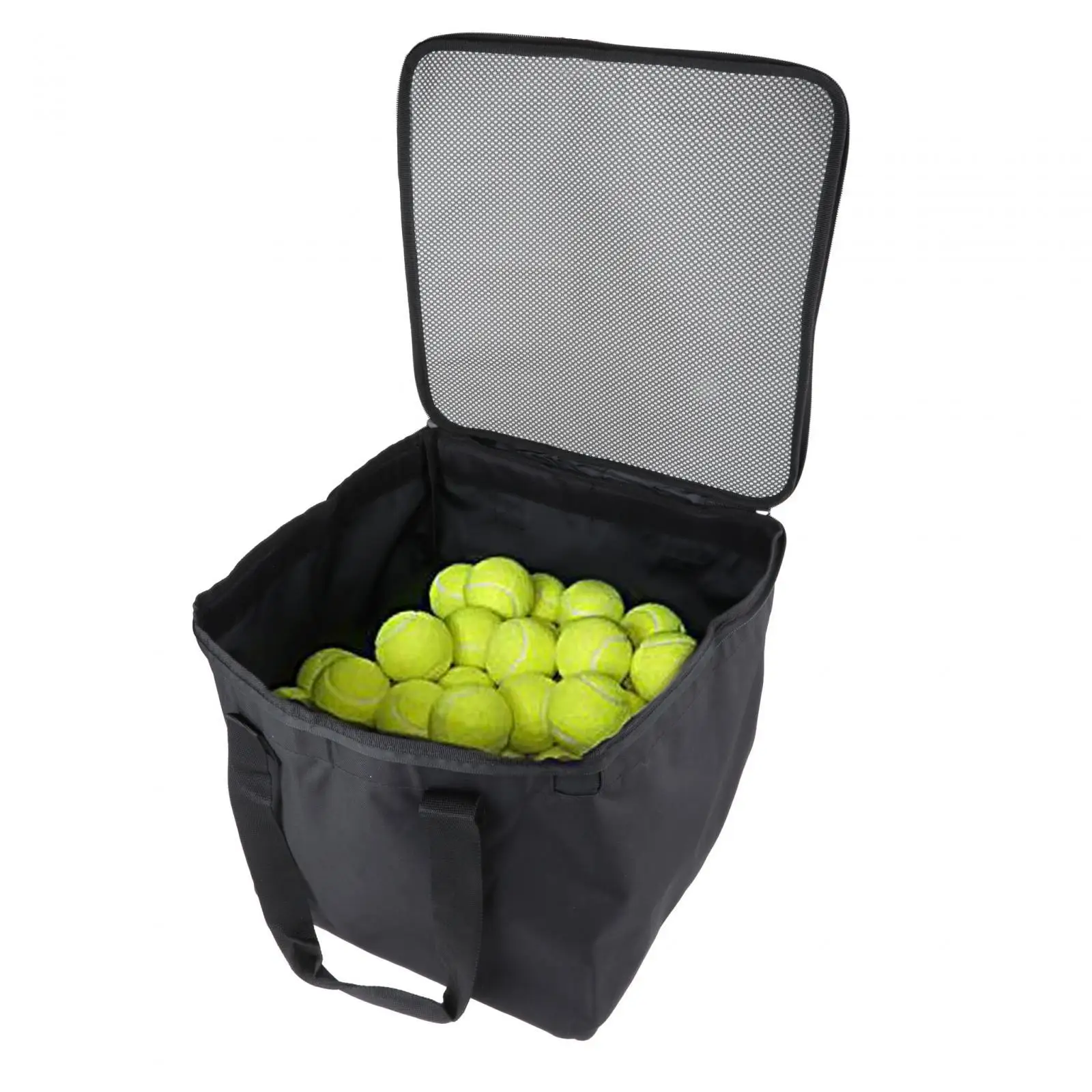 Tennis Ball Bag Storage Carrying Black Tennis Ball Holder for Court Accessories Training Practice Travel Cart Frame Not Included