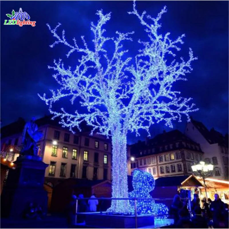 Custom. artificial large outdoor 3D LED motif light decoration tree