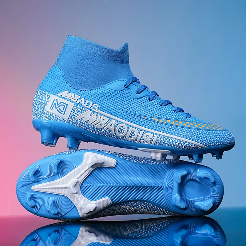 

Men TF/FG Football Field Boots Original Society Futsal Soccer Shoes Resistant Professional Training Ankle Indoor Football Shoes