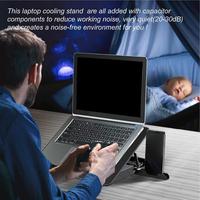 Laptop Cooling Pad Game Laptop Cooler With 2 USB Ports USB-Powered High Airflow Multi-angle Adjustable Lightweight Desk Heat