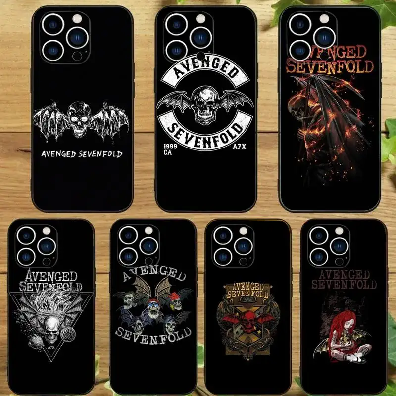 Avenged Sevenfold Phone Case Phone Case For iPhone 14 13 12 11 Pro Max Xs Xr X 7 8 Plus 12 13 Mini Silicone Black Cover