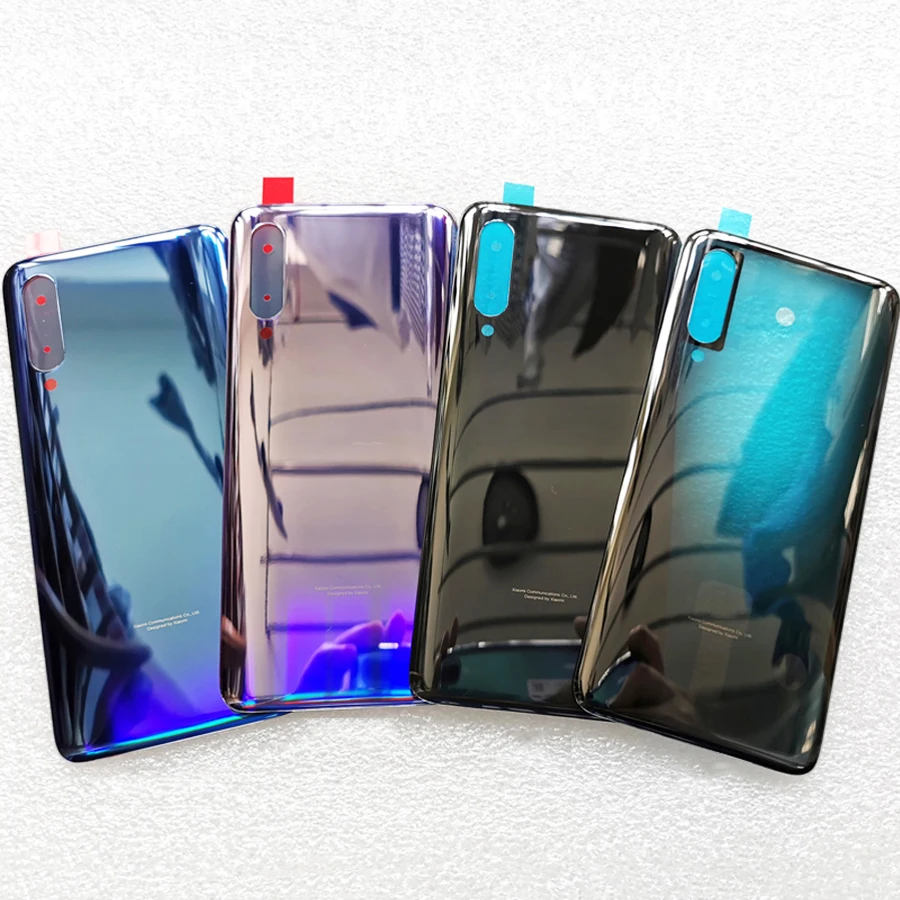 

100% A+++ Gorilla Glass For xiaomi 9 mi 9 MI9 Back Cover Back Door Replacement Hard Battery Case Rear Housing Cover Explorer