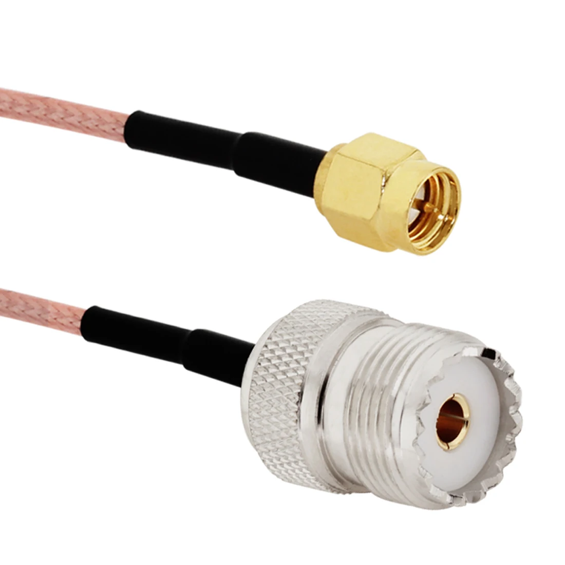 Câble de raccordement RF RG316 UHF PL259 SO239 vers SMA, prise mâle et prise femelle, connecteur droit, 6 ", 8"