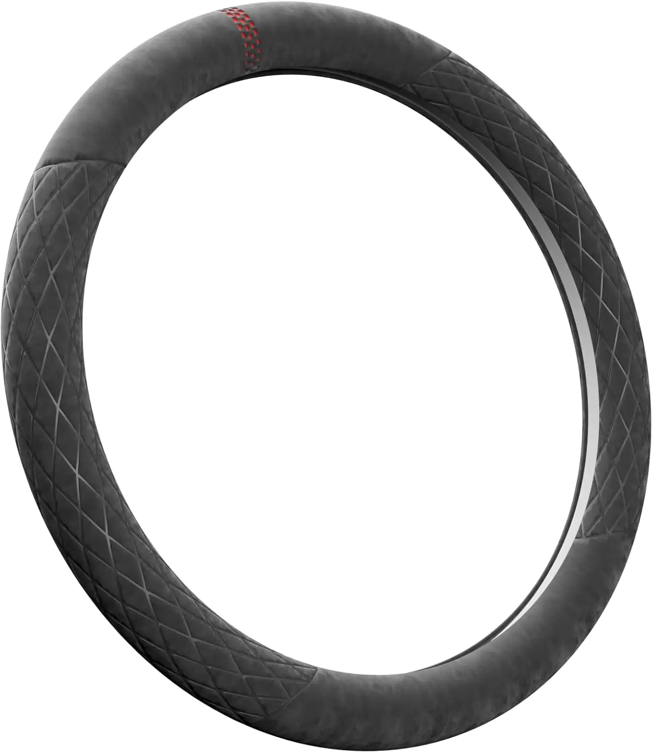 

Роскошный чехол на руль 14,5-15 дюймов - противоскользящий, с комфортным захватом, из мягкого материала с эффектом замши для спортивных автомобилей, седанов, внедорожников и электромобилей