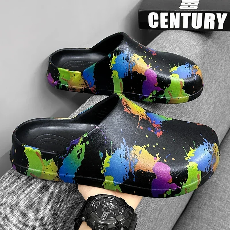 

Men's Slippers Walk Around Home Original for Man Slides Shoes Men's Summer Sandals Flip Flop House Slipper Living Room Slippers