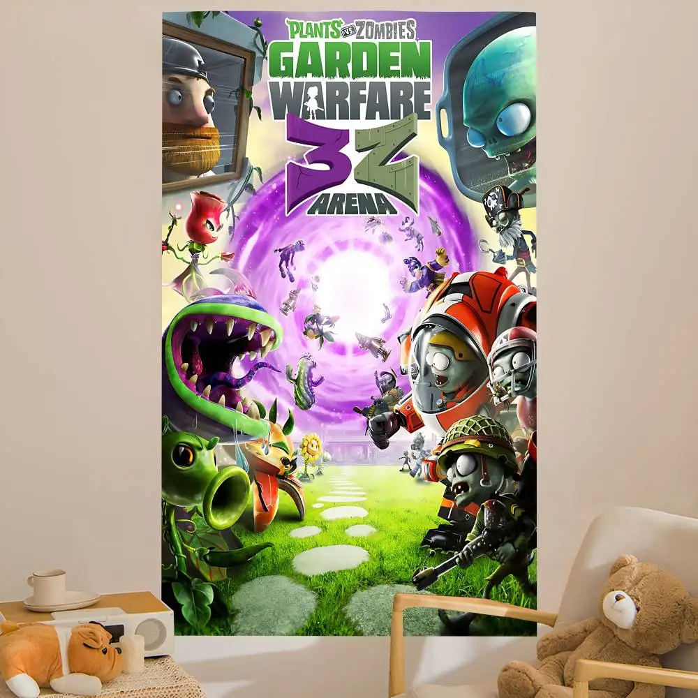 Game P-Plants-vs Cartoon Z-ZombieS Hanging Bohemian Tapestry Bohemian Wall Tapestries Mandala Cheap Hippie Wall Hanging